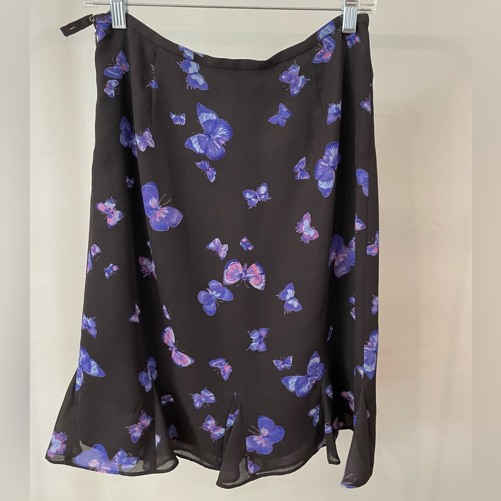 Vintage Butterfly Skirt | Casual Corner | Size 6